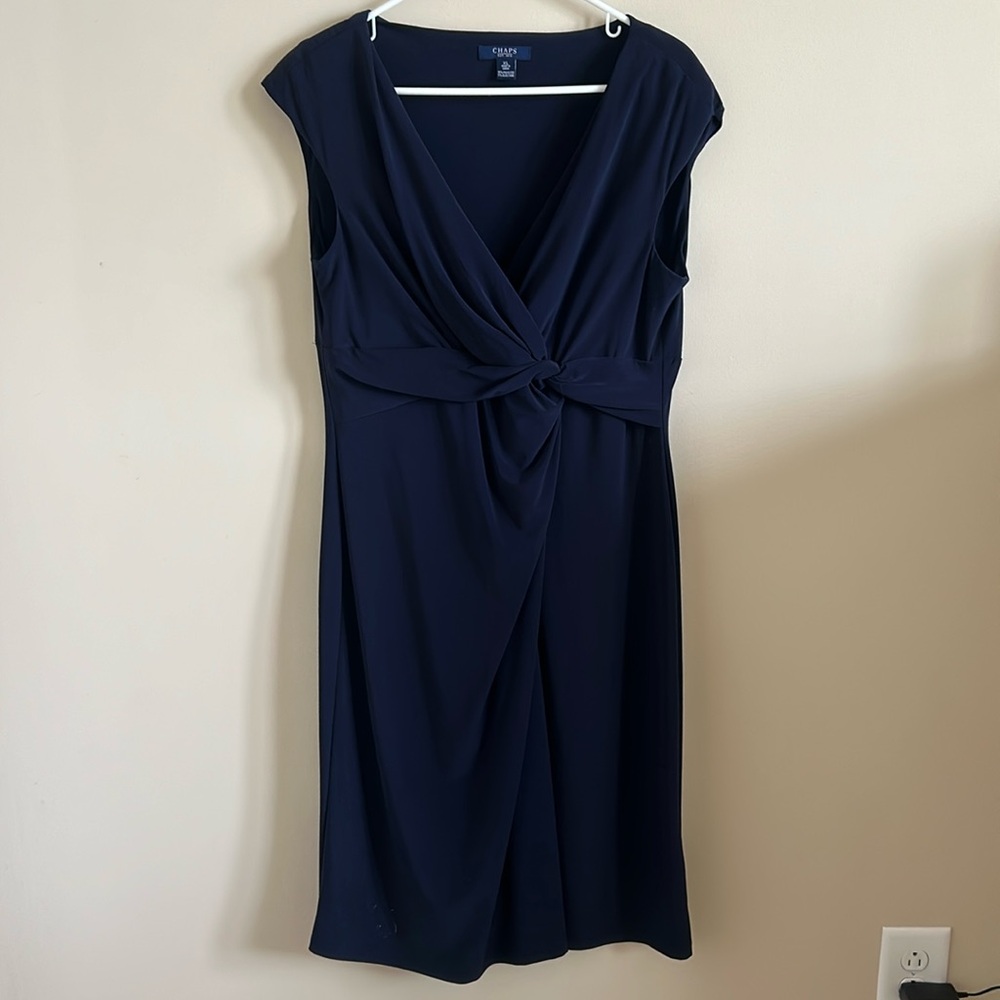 Chaps Blue Dress Size XL